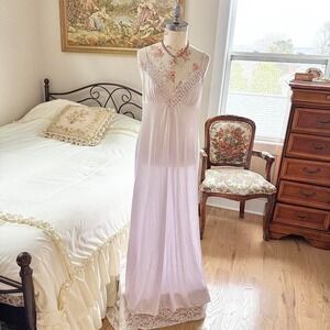 romantic lace maxi slip